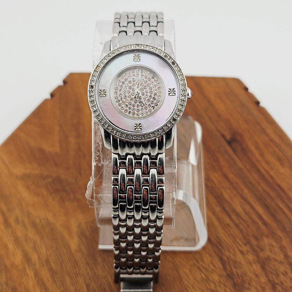 Fossil Silver Women's Watch with Crystal Accents